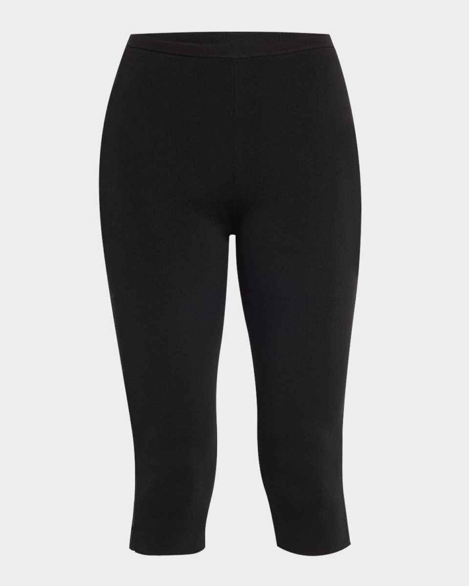 Compact Knit Capri Trousers